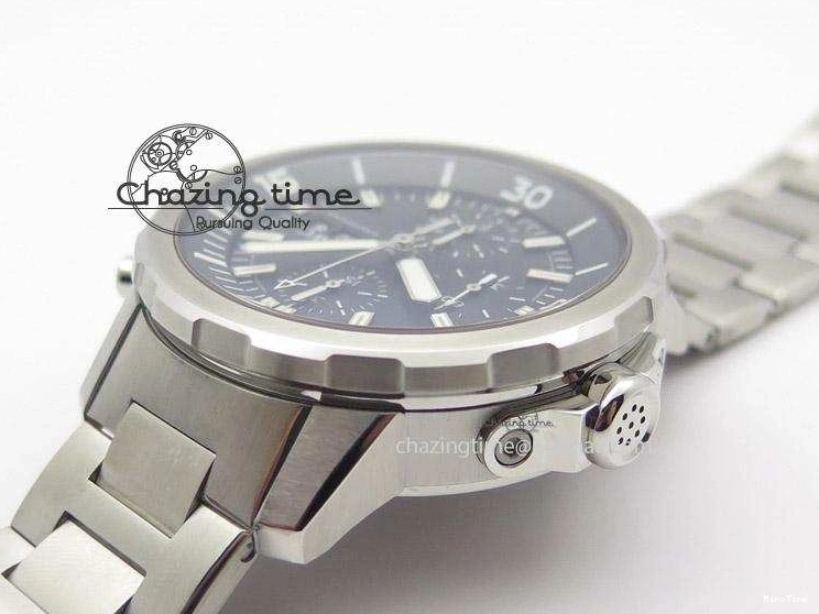 MIROTIME 0520 Classic Aquatimer Chrono IW376803 V6F 1:1 Best Edition Black Dial On SS Bracelet A 7361